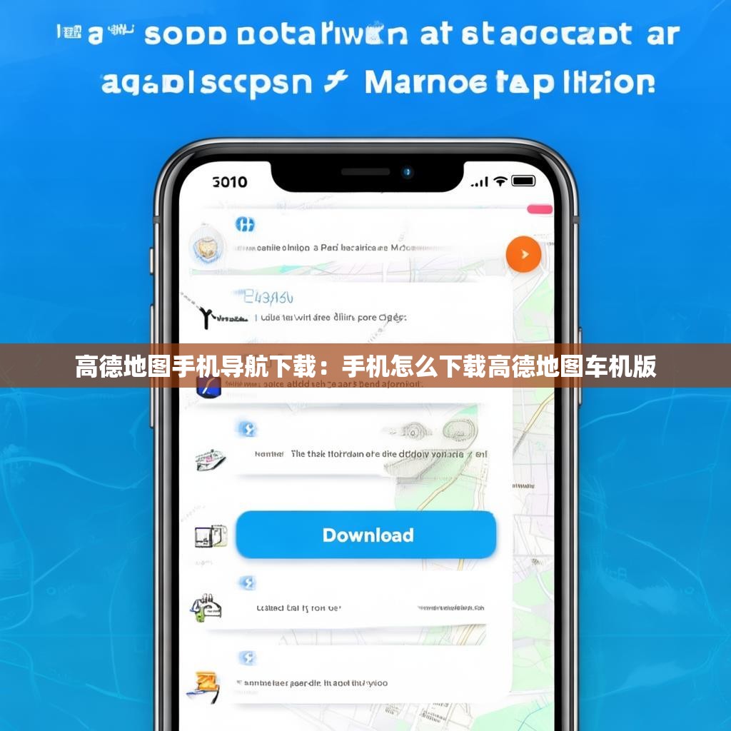 高德地图手机导航下载：手机怎么下载高德地图车机版