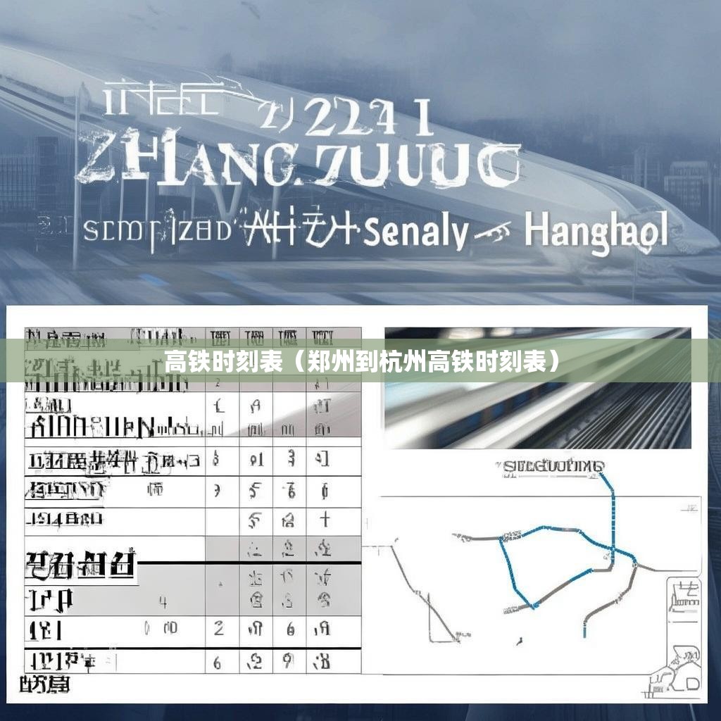 高铁时刻表（郑州到杭州高铁时刻表）