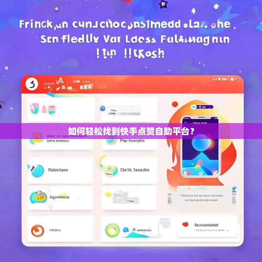 如何轻松找到快手点赞自助平台？