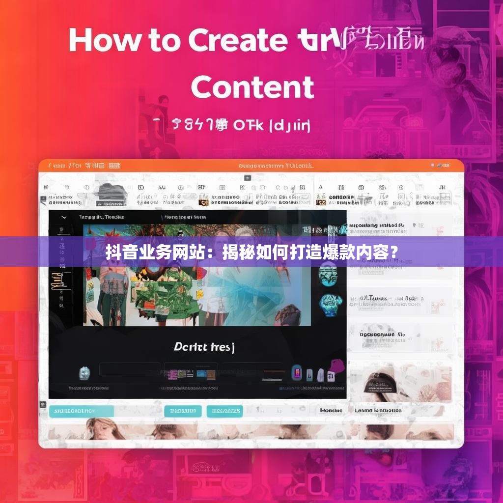 抖音业务网站：揭秘如何打造爆款内容？