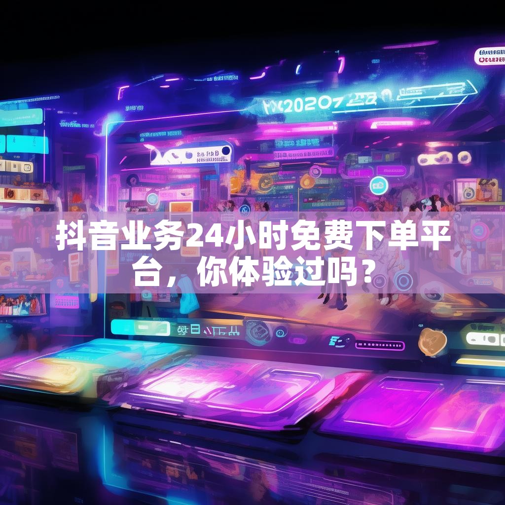 抖音业务24小时免费下单平台，你体验过吗？