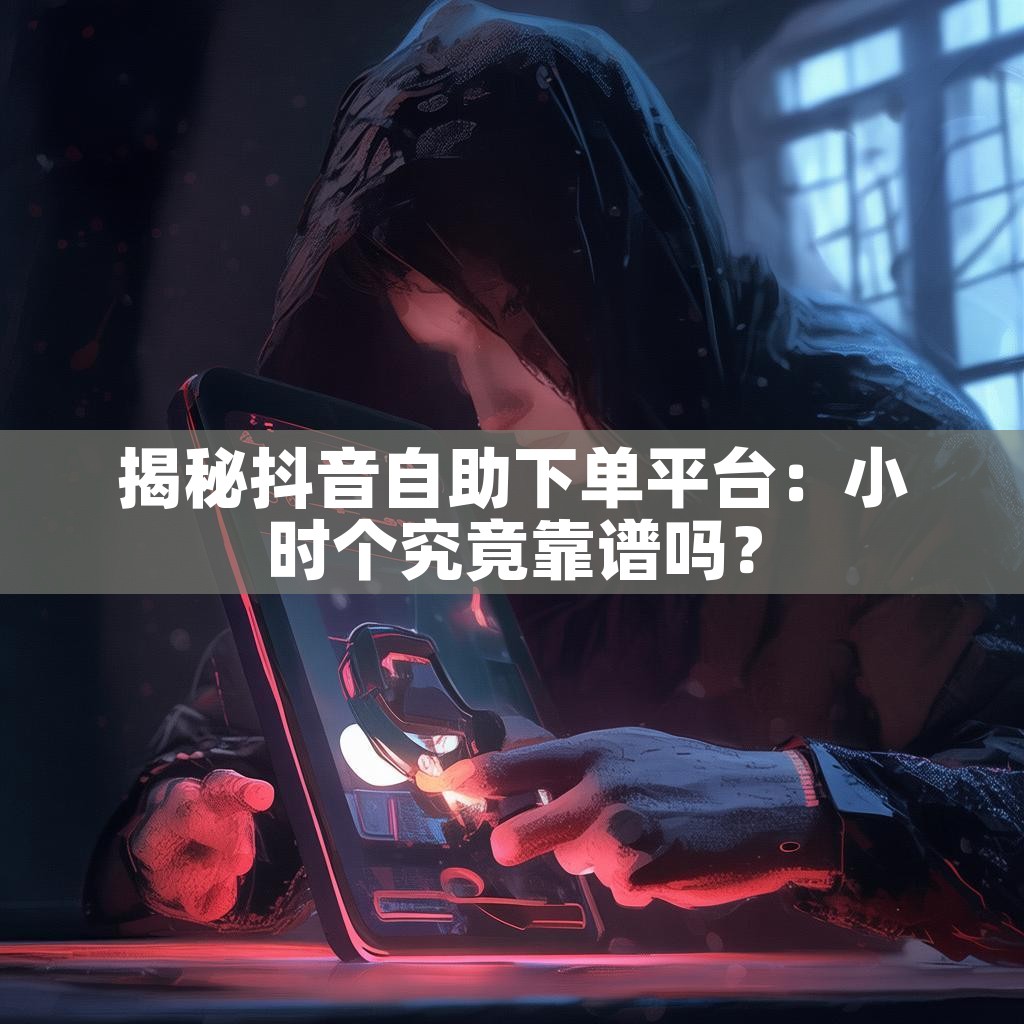 揭秘抖音自助下单平台：小时个究竟靠谱吗？
