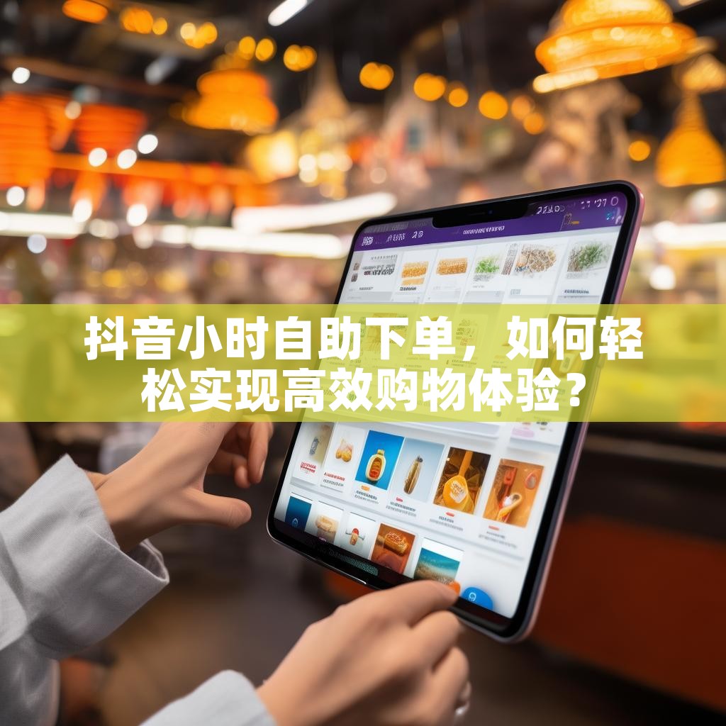 抖音小时自助下单，如何轻松实现高效购物体验？