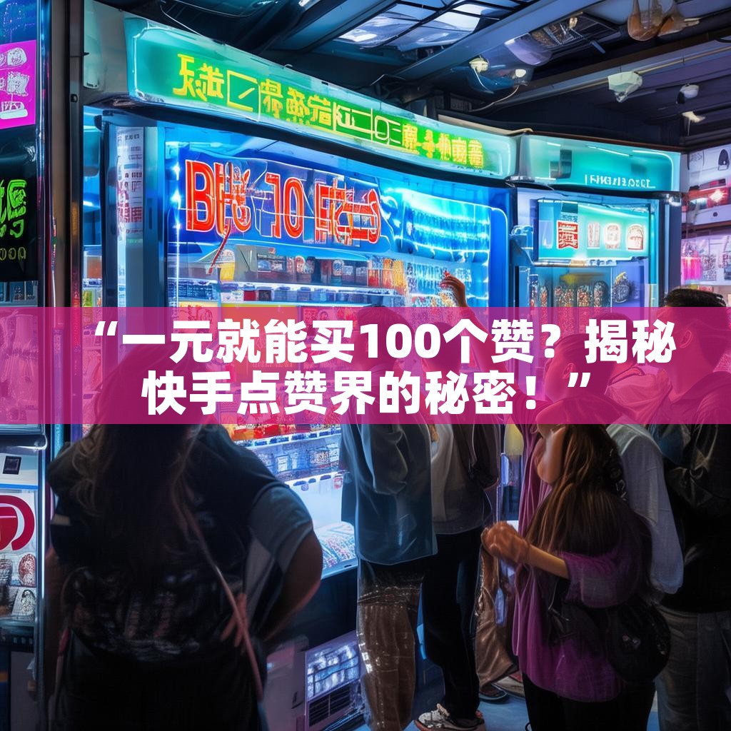“一元就能买100个赞？揭秘快手点赞界的秘密！”