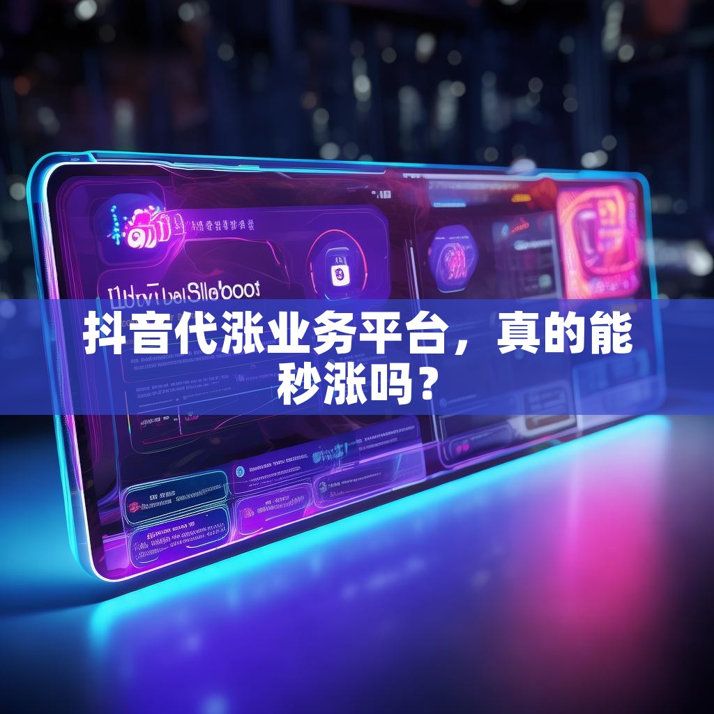 详细阅读:抖音代涨业务平台,真的能秒涨吗? 抖音代涨业务平台,真的能秒涨吗?