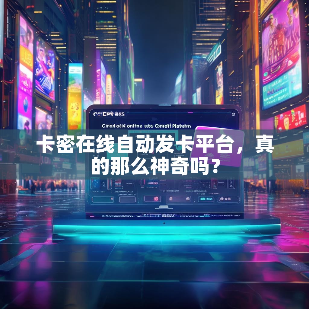 详细阅读:卡密在线自动发卡平台,真的那么神奇吗? 卡密在线自动发卡平台,真的那么神奇吗?
