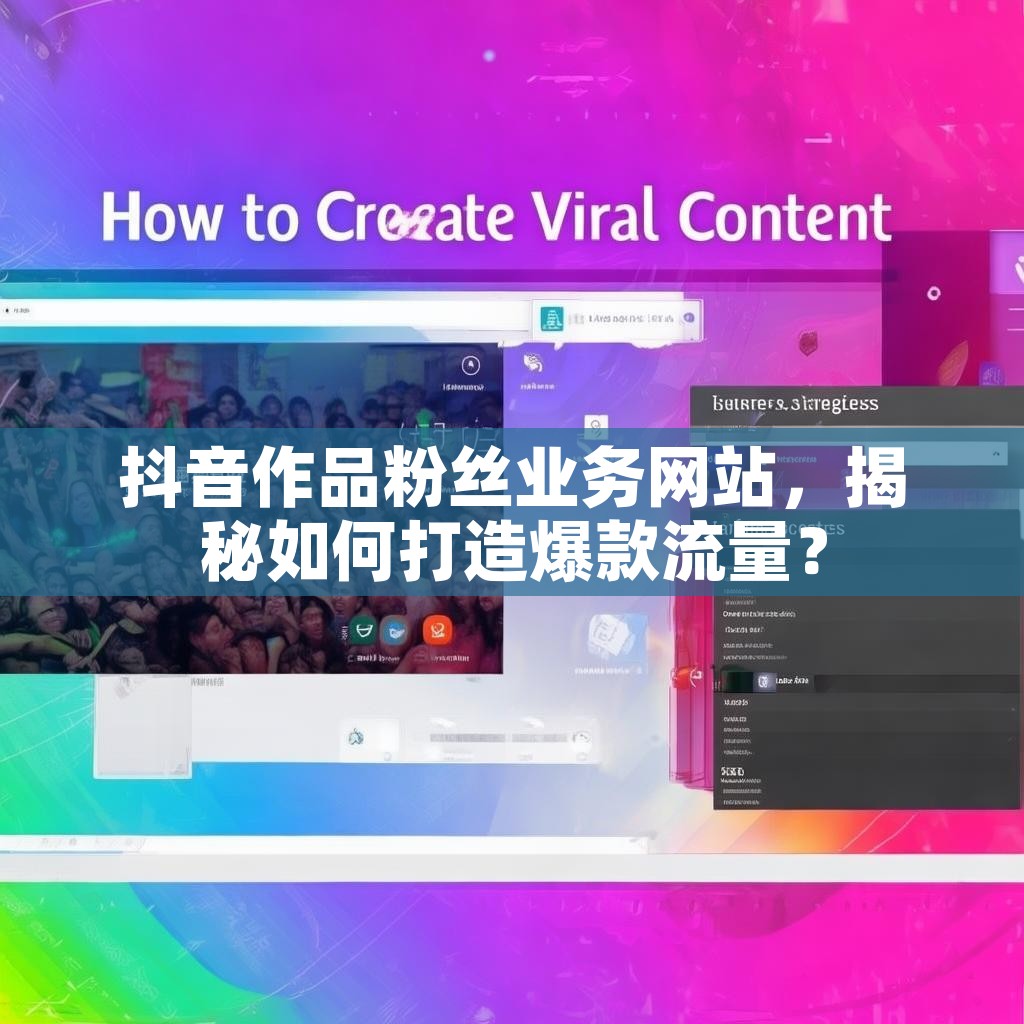 抖音作品粉丝业务网站，揭秘如何打造爆款流量？