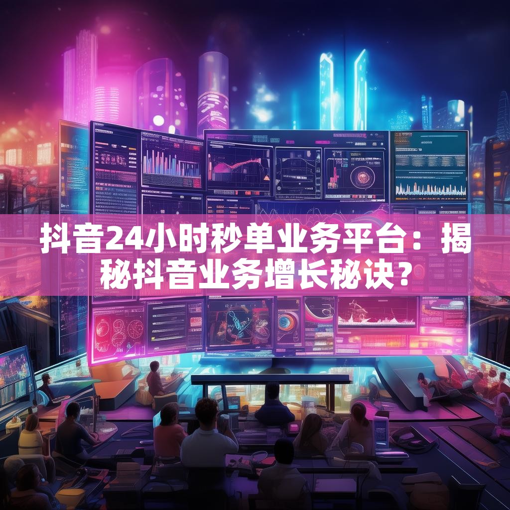 抖音24小时秒单业务平台：揭秘抖音业务增长秘诀？