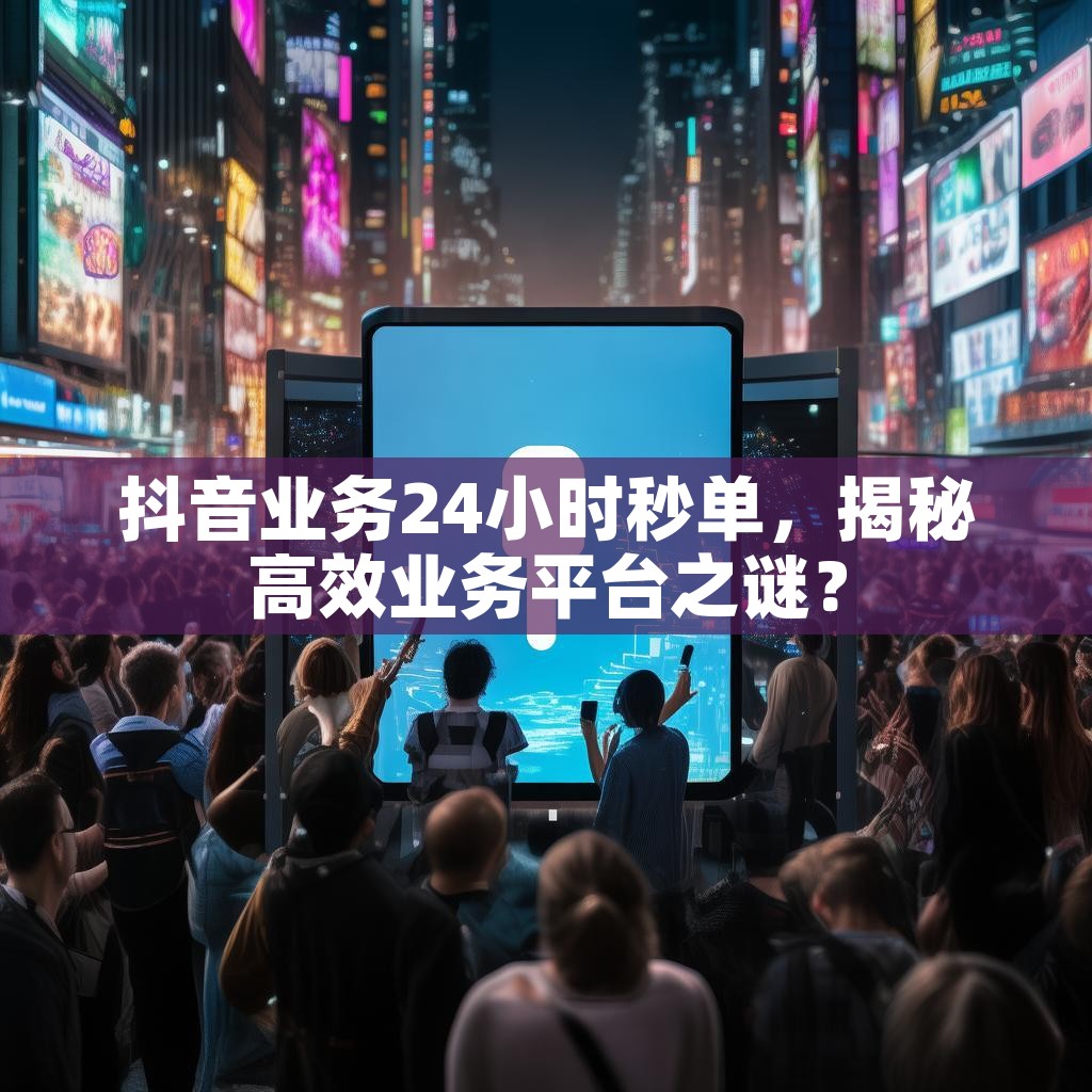 抖音业务24小时秒单，揭秘高效业务平台之谜？