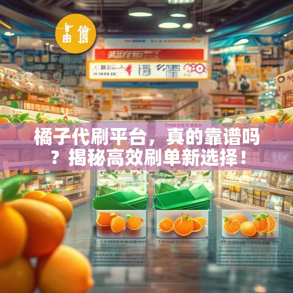 橘子代刷平台,真的靠谱吗?揭秘高效刷单新选择!