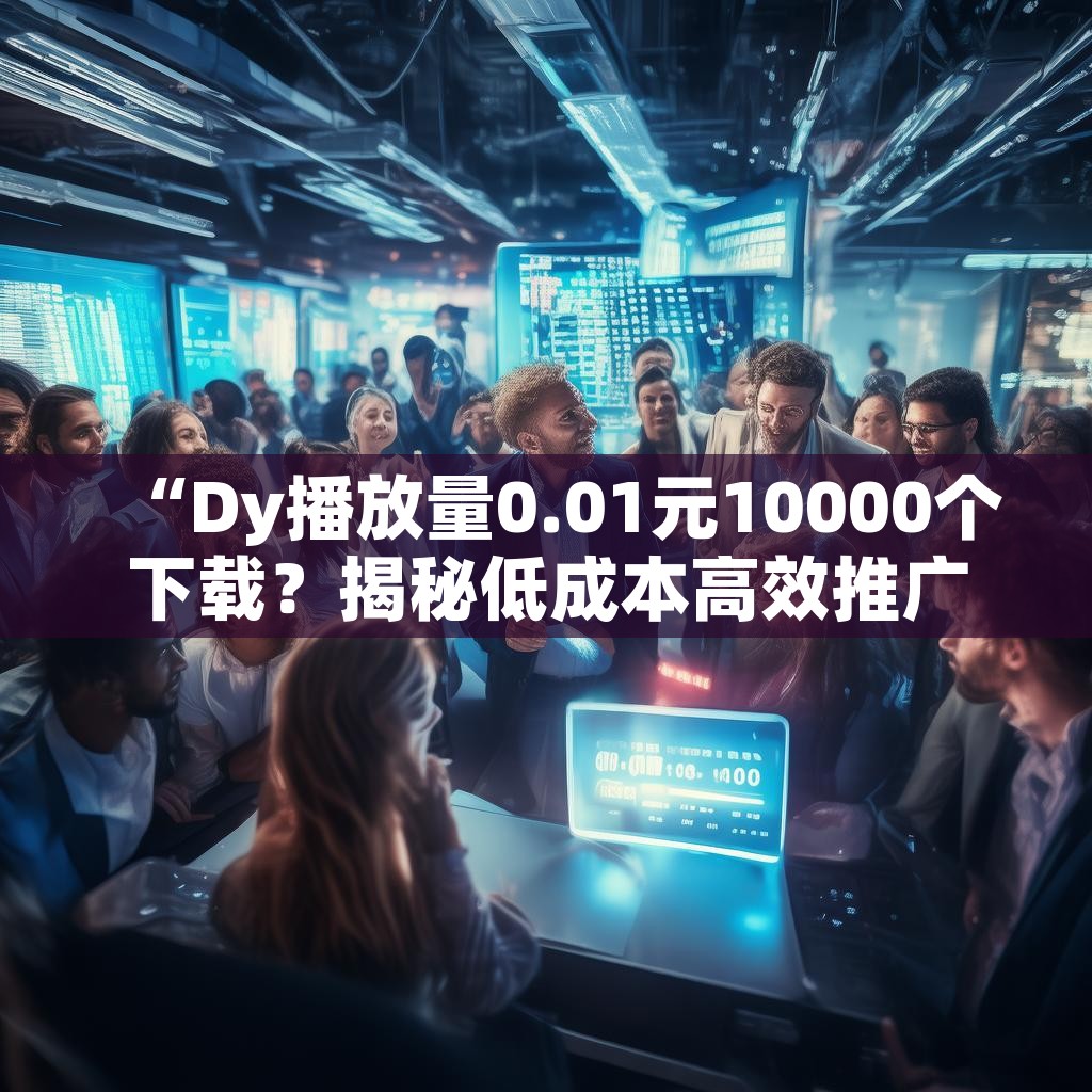 “Dy播放量0.01元10000个下载？揭秘低成本高效推广秘籍！”