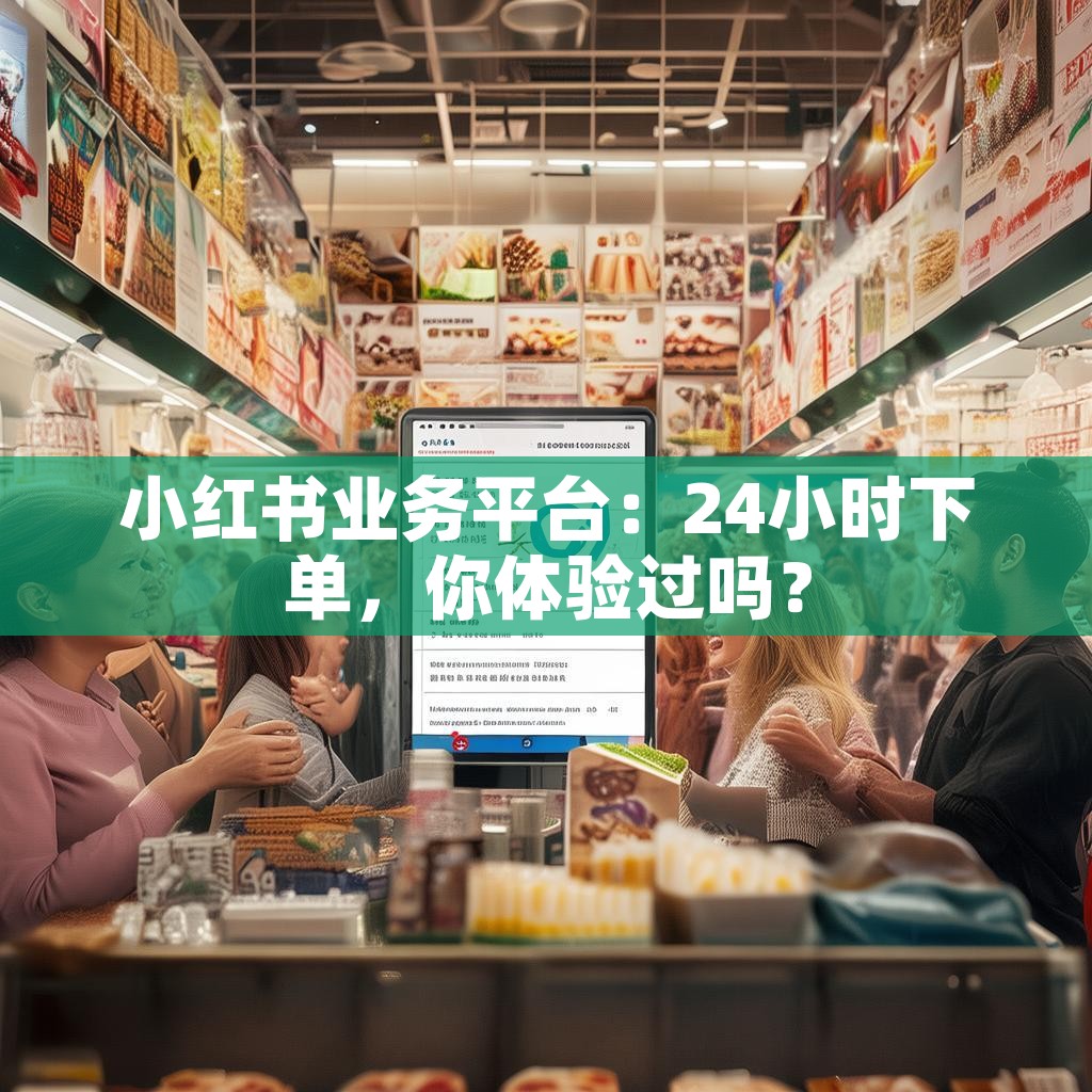 小红书业务平台：24小时下单，你体验过吗？