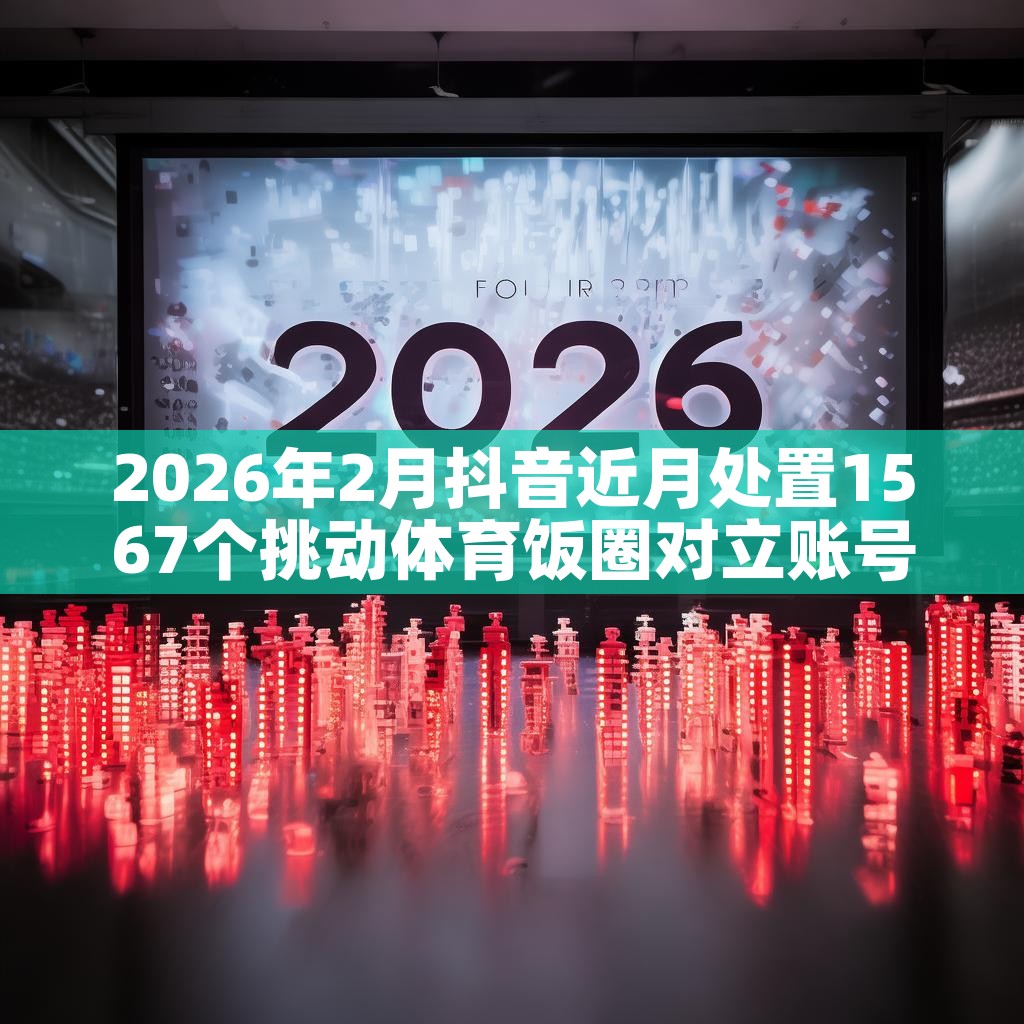 2026年2月抖音近月处置1567个挑动体育饭圈对立账号