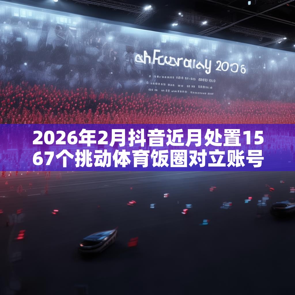 2026年2月抖音近月处置1567个挑动体育饭圈对立账号