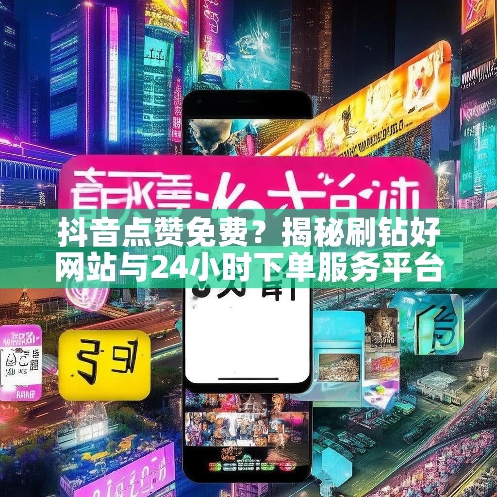 抖音点赞免费？揭秘刷钻好网站与24小时下单服务平台！