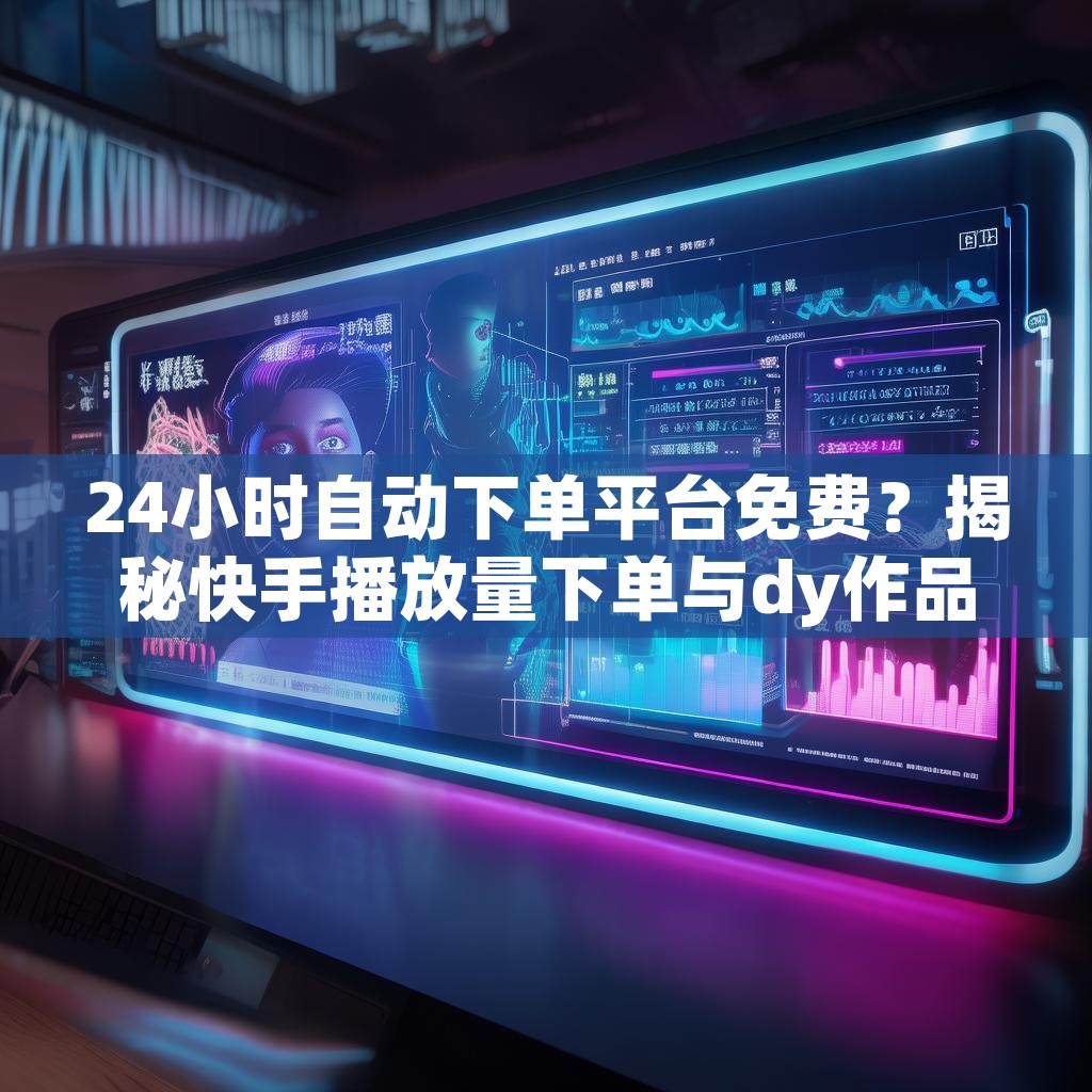 24小时自动下单平台免费？揭秘快手播放量下单与dy作品点赞业务！