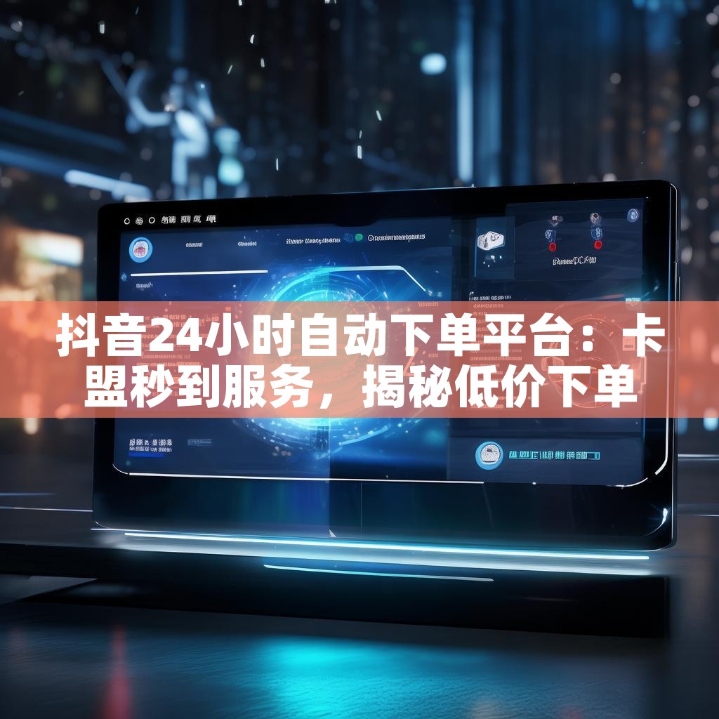 抖音24小时自动下单平台：卡盟秒到服务，揭秘低价下单秘密？