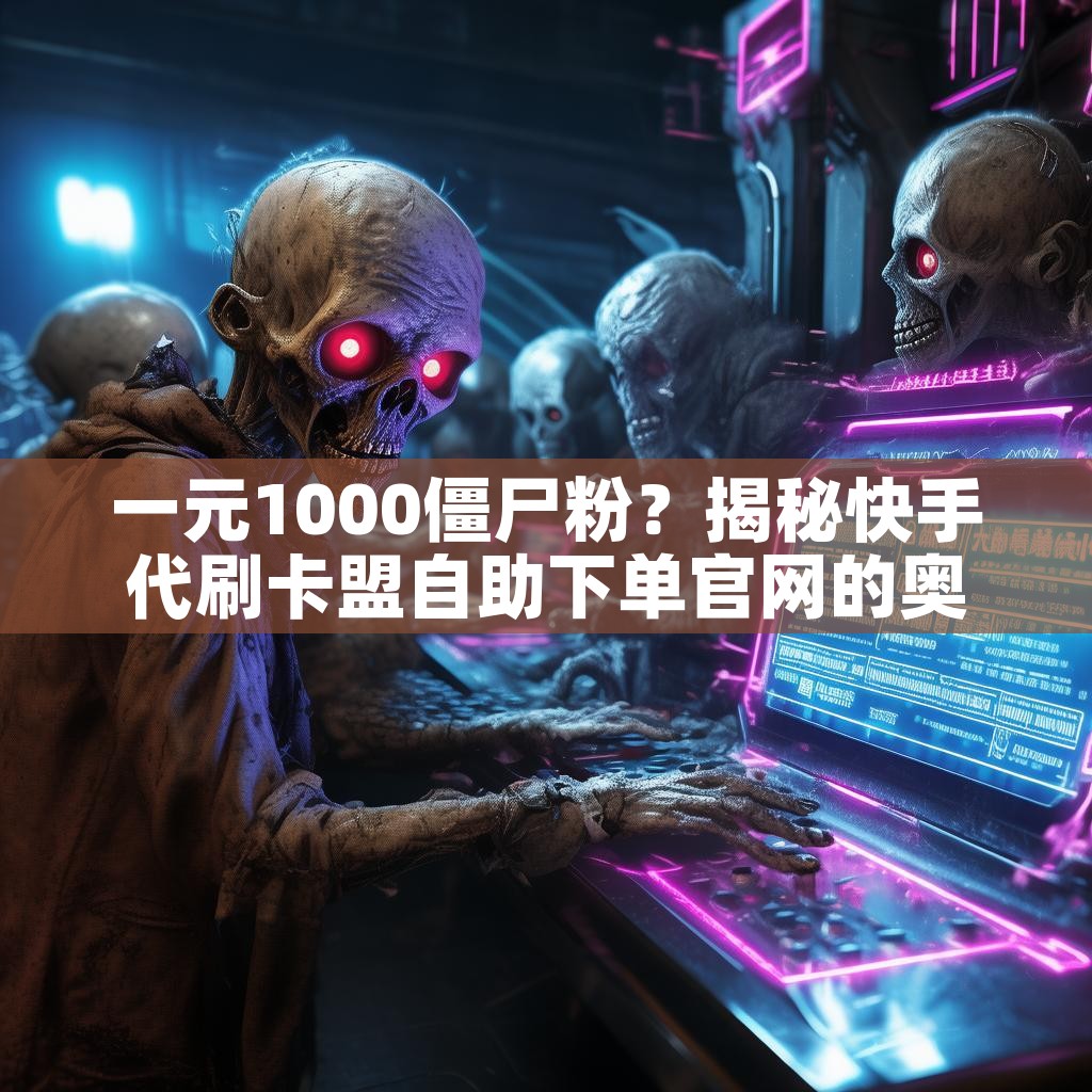 一元1000僵尸粉？揭秘快手代刷卡盟自助下单官网的奥秘！