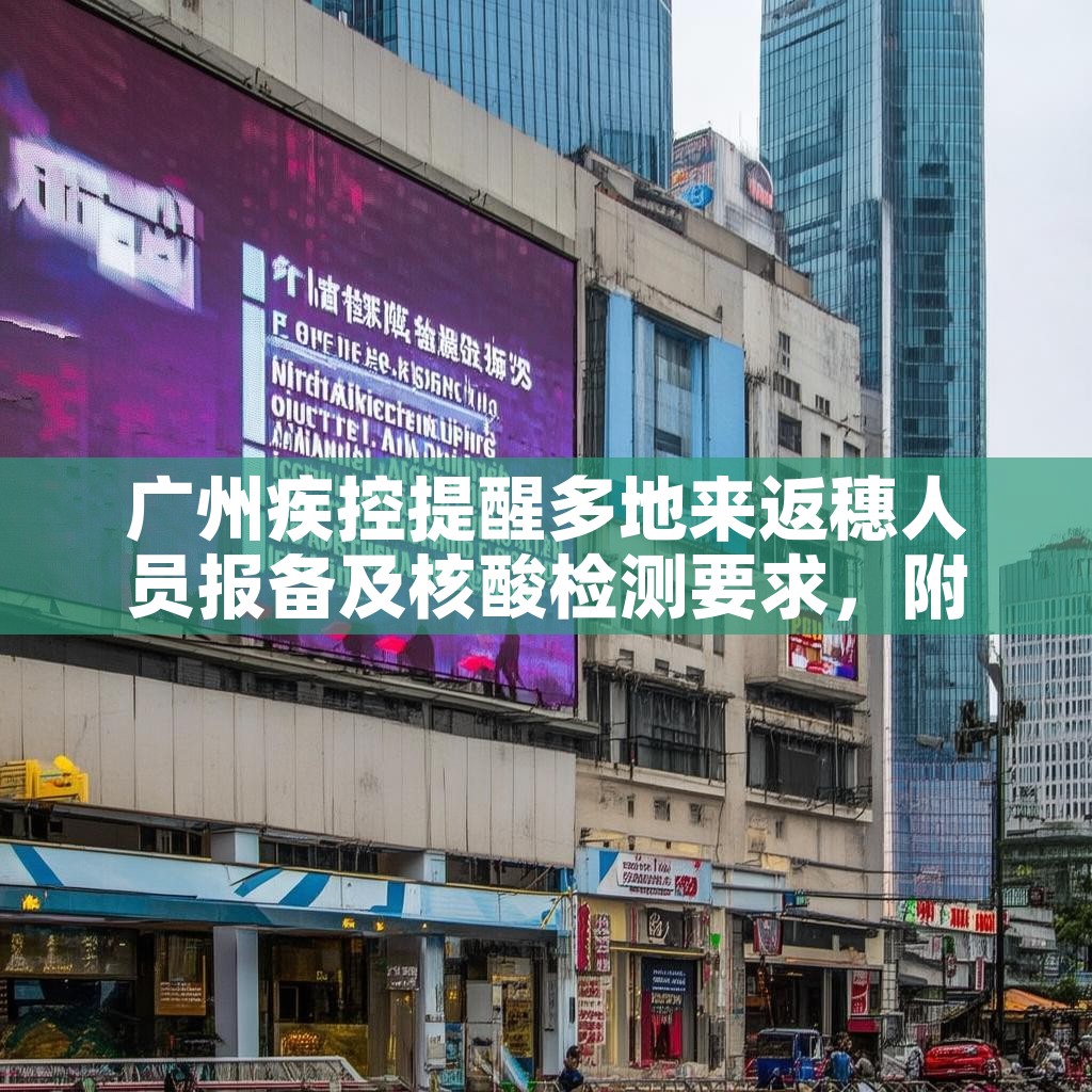 广州疾控提醒多地来返穗人员报备及核酸检测要求，附上海警情通报