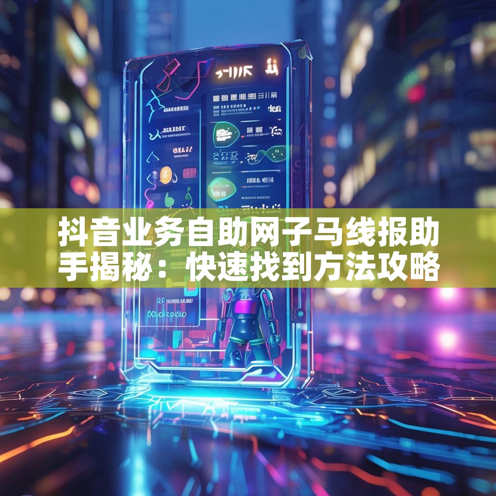 抖音业务自助网子马线报助手揭秘：快速找到方法攻略