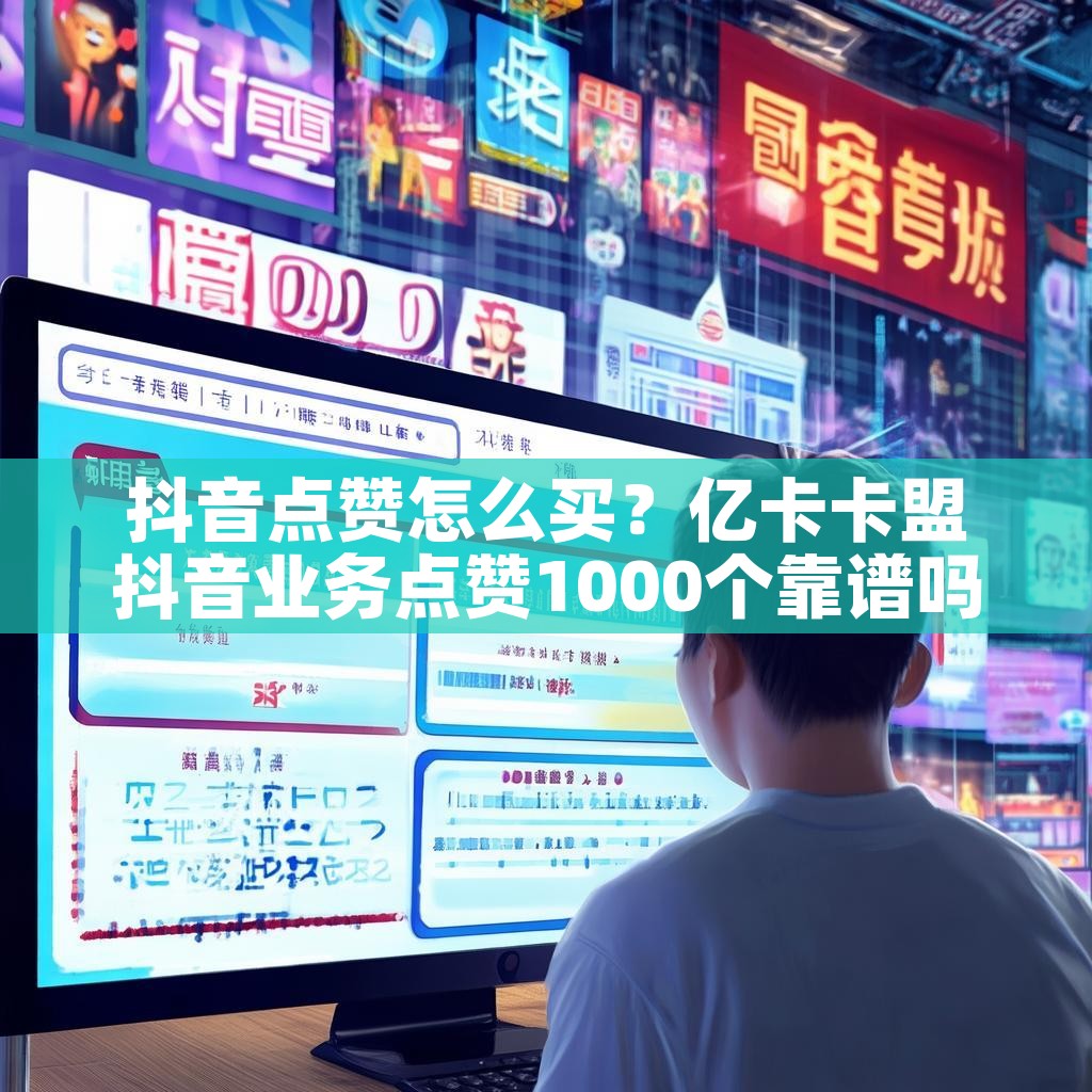 抖音点赞怎么买？亿卡卡盟抖音业务点赞1000个靠谱吗？