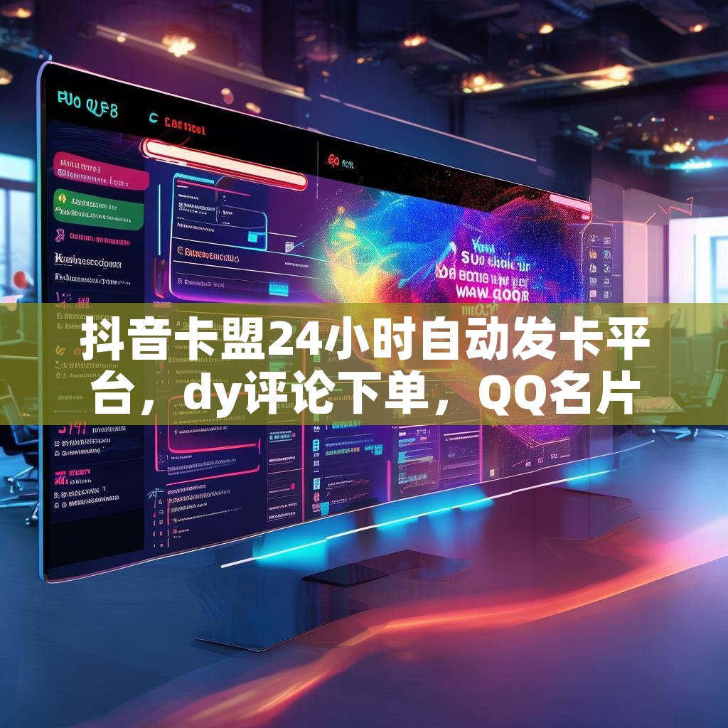 抖音卡盟24小时自动发卡平台，dy评论下单，QQ名片赞免费，你还在等什么？