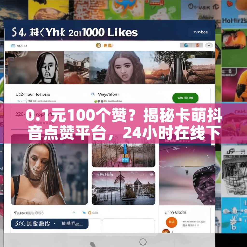 0.1元100个赞？揭秘卡萌抖音点赞平台，24小时在线下单真的靠谱吗？