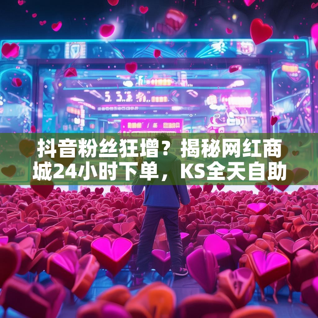 抖音粉丝狂增？揭秘网红商城24小时下单，KS全天自助点赞快手秘诀！