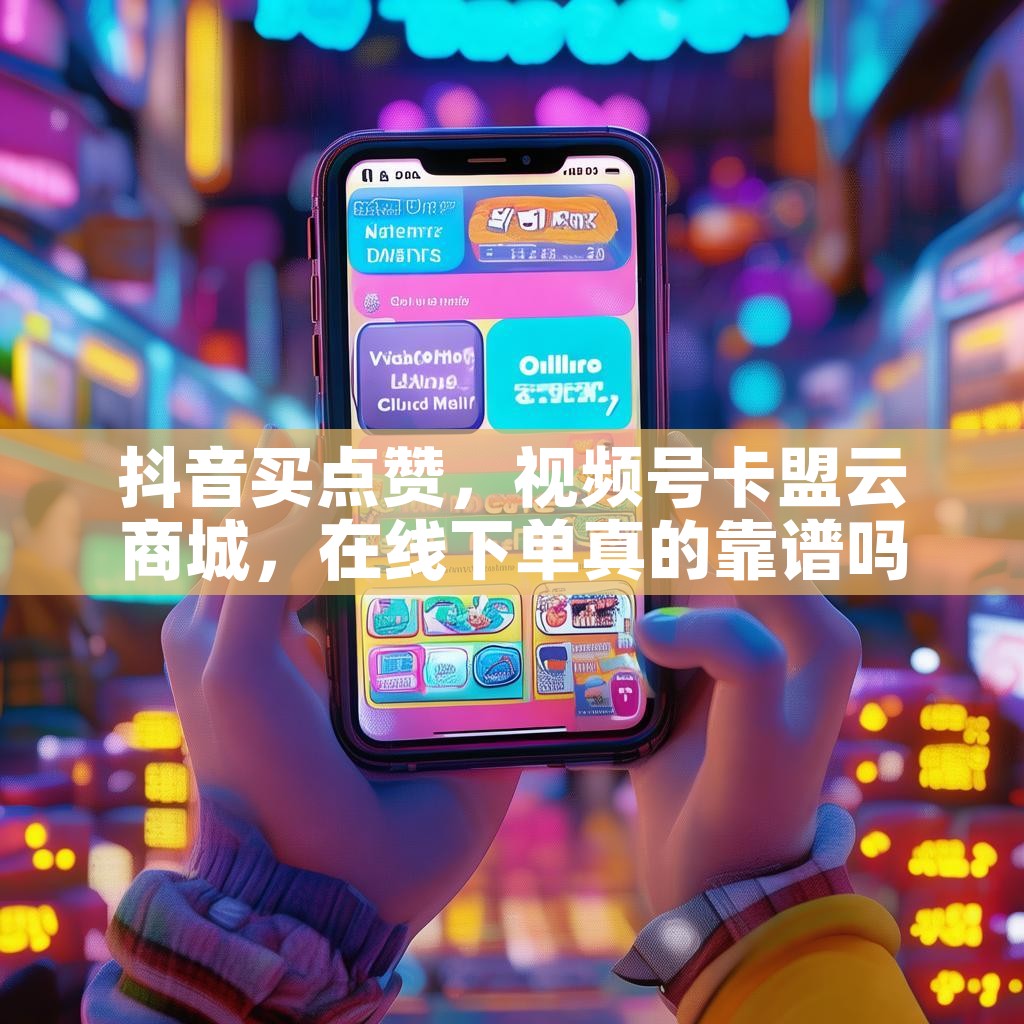 抖音买点赞，视频号卡盟云商城，在线下单真的靠谱吗？