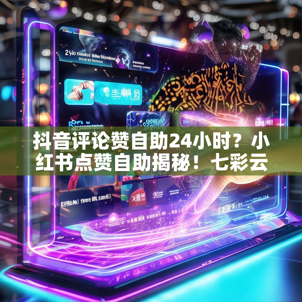 抖音评论赞自助24小时？小红书点赞自助揭秘！七彩云自助业务网24小时下单商城优势大揭秘？