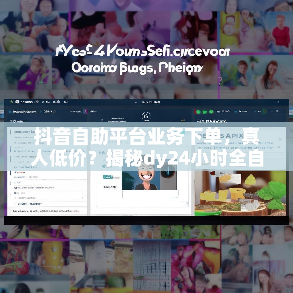 抖音自助平台业务下单，真人低价？揭秘dy24小时全自助下单平台！