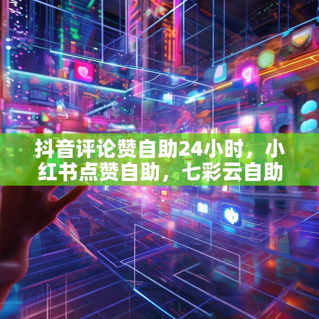 抖音评论赞自助24小时，小红书点赞自助，七彩云自助业务网24小时下单商城，真的那么神奇吗？