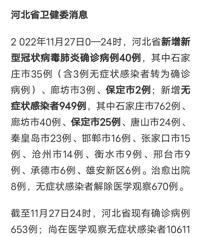 保定疫情最新情况及通报