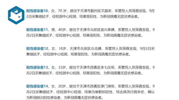天津新增阳性感染者情况：天津新增2例阳性病例