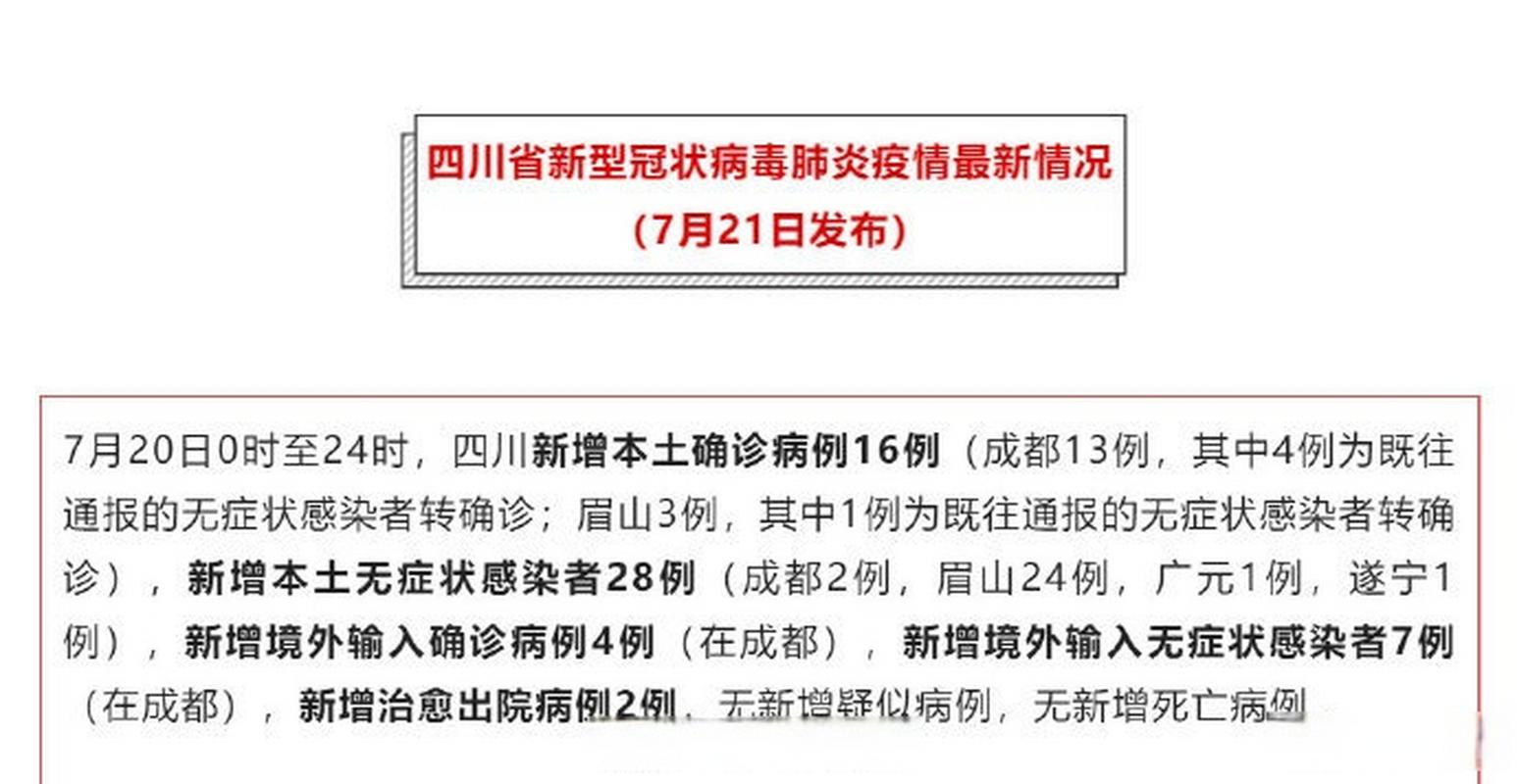 四川是否刚发生疫情？四川刚发生疫情情况如何？
