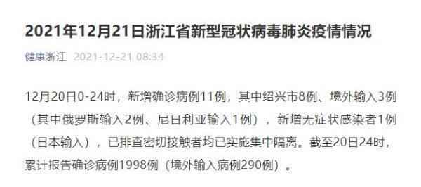 浙江新增本土确诊病例情况，绍兴新型肺炎病例最新消息