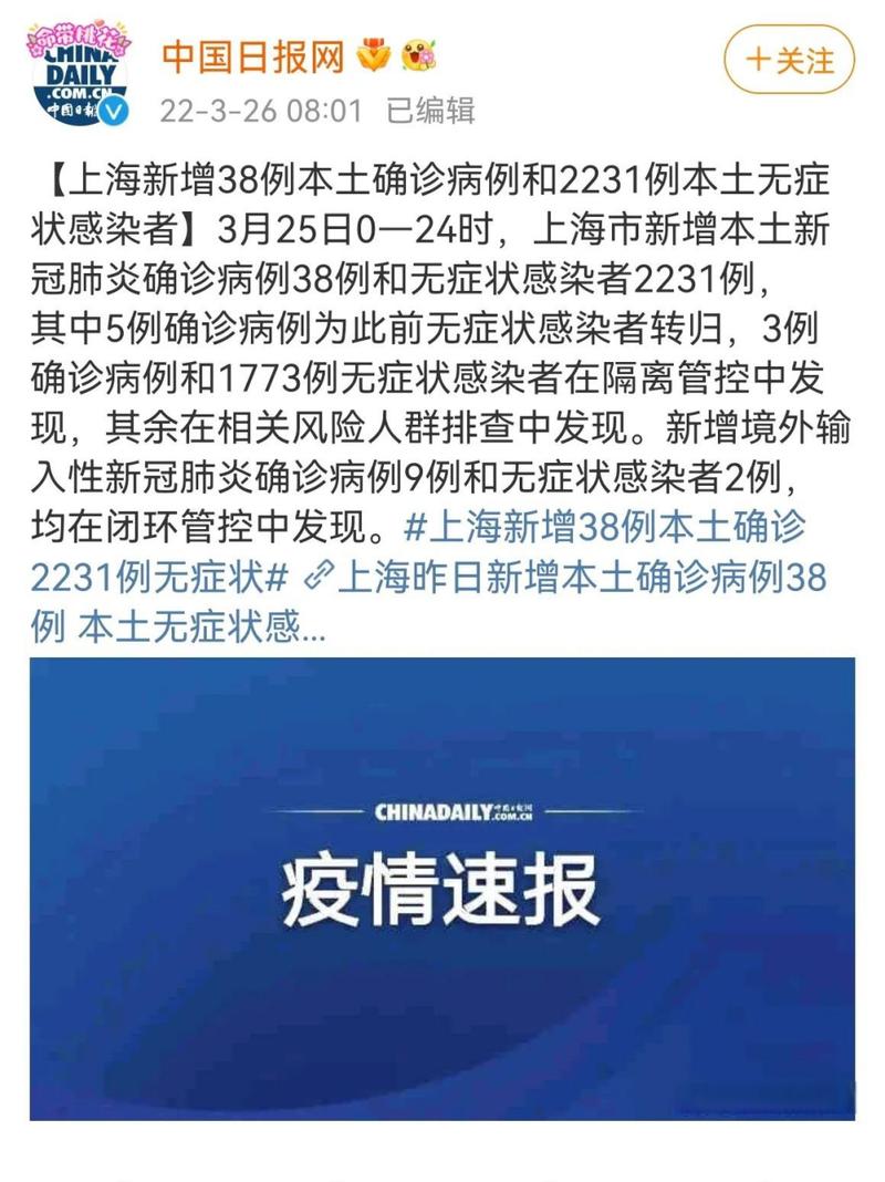 上海今日疫情最新消息 确诊人数通报
