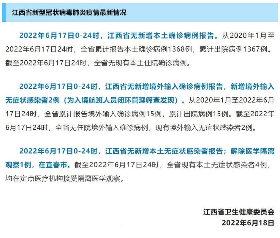 江西无症状转确诊 新冠肺炎最新病例通报