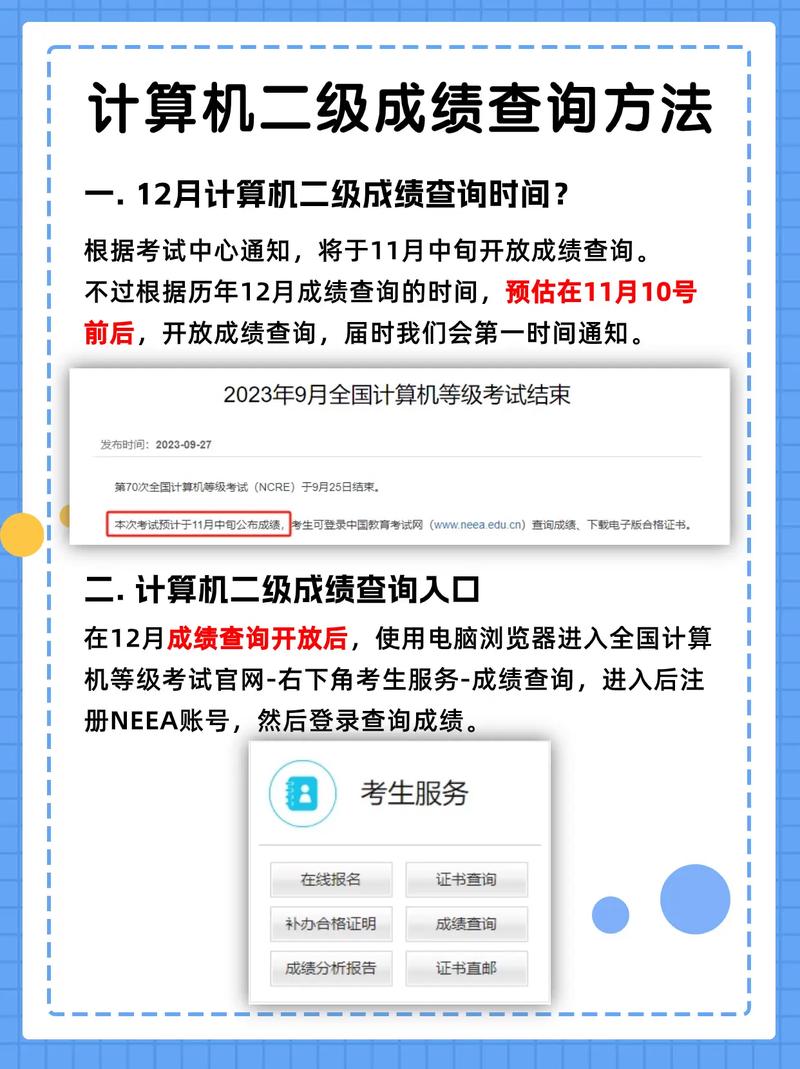 陕西省计算机二级C语言成绩查询方法及公布时间