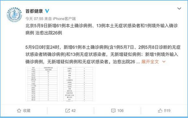北京新增本土确诊及无症状感染者情况（各时间段汇总）